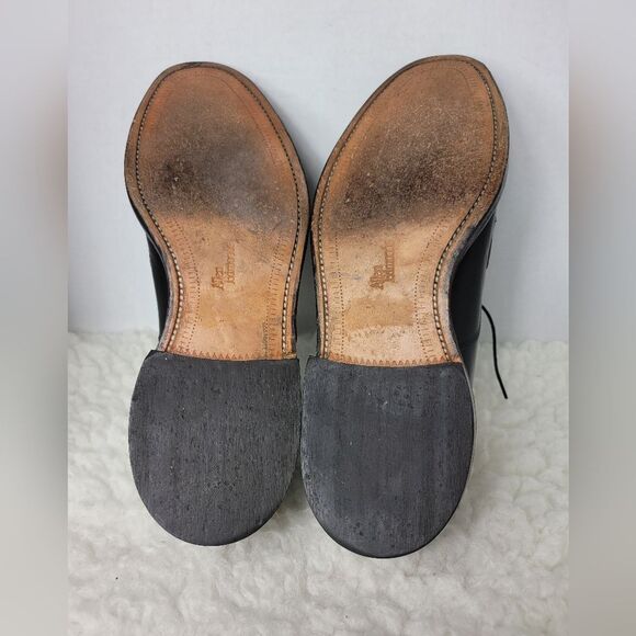 Allen Edmonds Hillcrest Shoes Men's Size 10 Black Leather Bicycle Toe Oxford - Picture 12 of 12